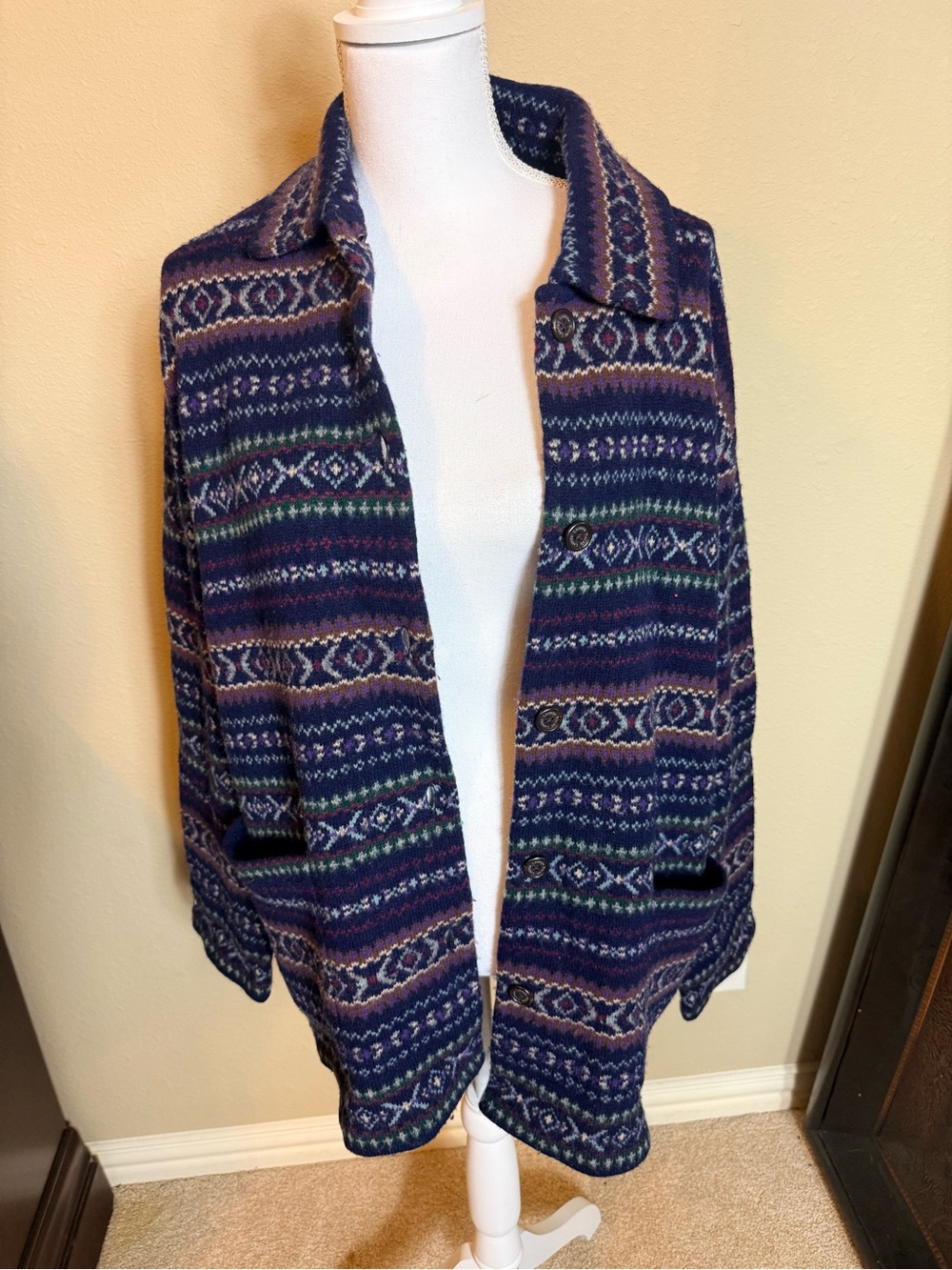 Vintage Lauren Ralph Lauren Cardigan Jacket size XL